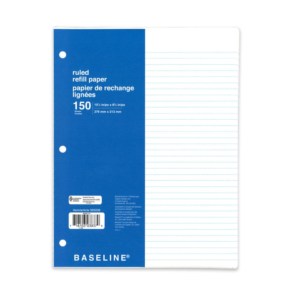 Baseline Refill Paper - 150 Sheets