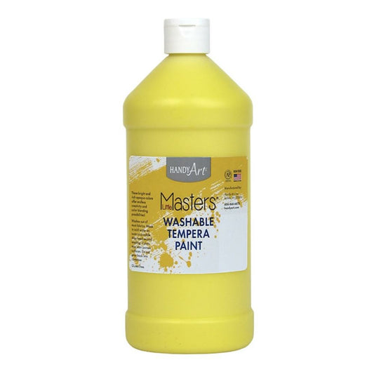 Little Masters Washable Tempera Paint - 946 ML - Yellow