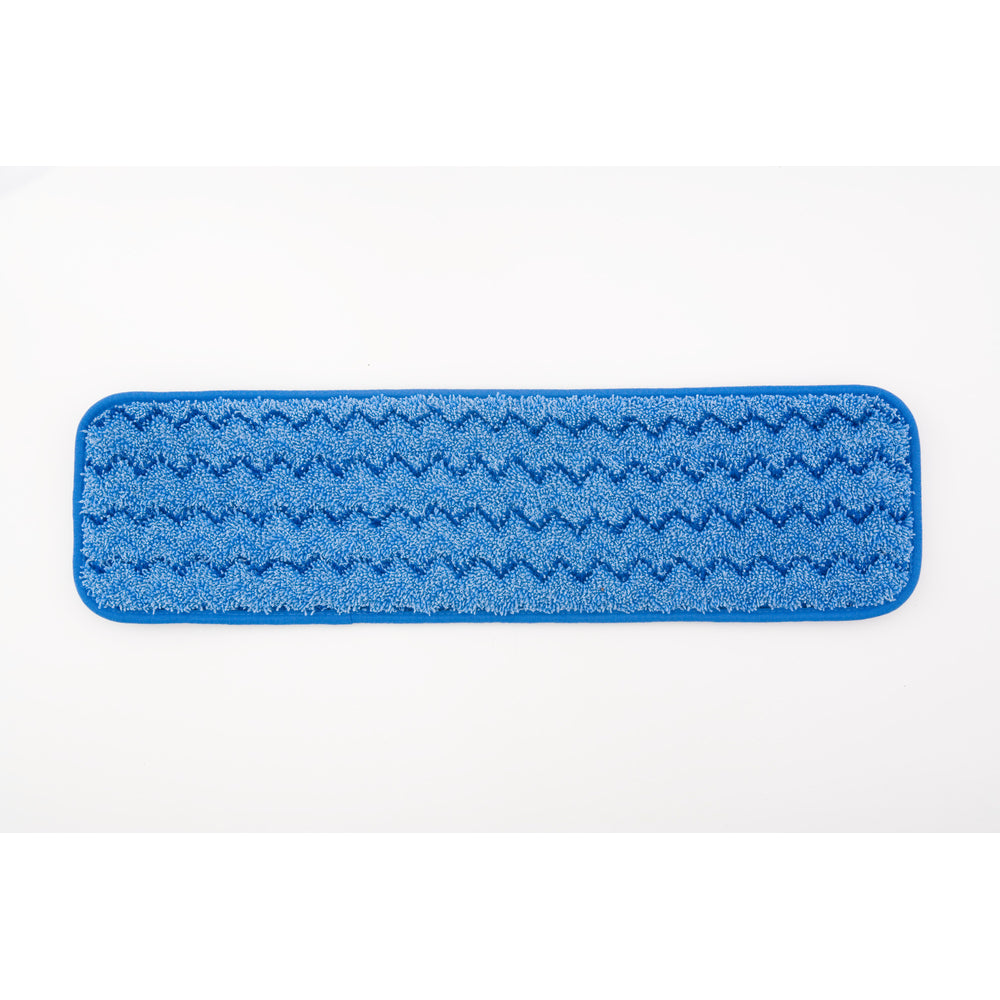Tampon de nettoyage en microfibre Rubbermaid Commercial HYGEN 45,7 cm (18 po) - Bleu