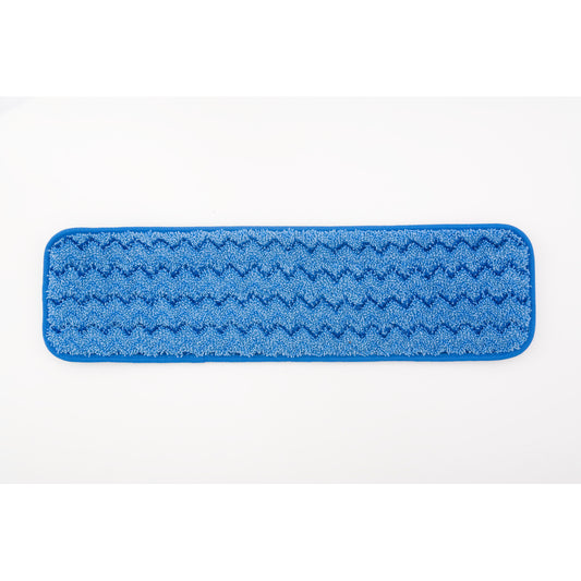 Tampon de nettoyage en microfibre Rubbermaid Commercial HYGEN 45,7 cm (18 po) - Bleu