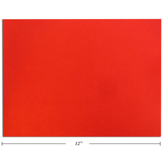 Selectum Felt Sheets - 9"W x 12"L - Red - 10 Pack