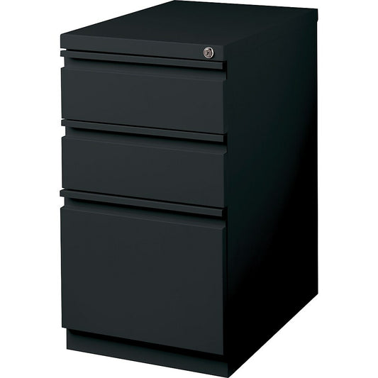 Hirsh 3-Drawer Mobile Pedestal File, Black (18198)