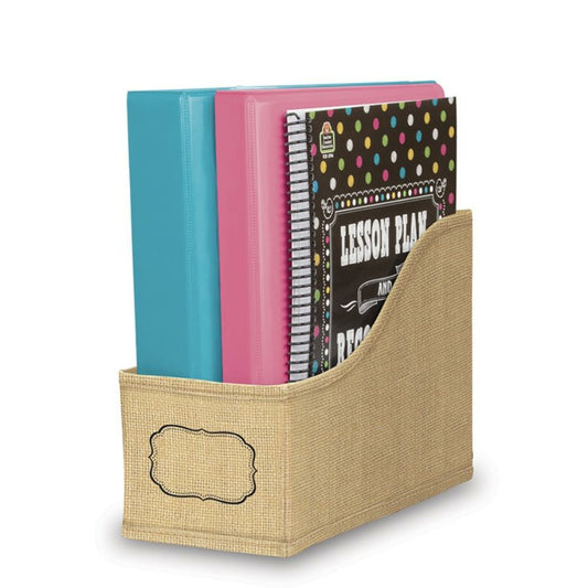 Bac à livres en toile de jute