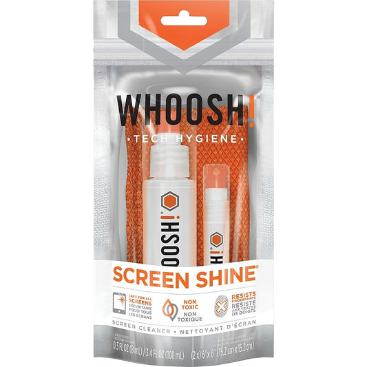 Duo Brillance Écran WHOOSH! - Flacons de 100 ml + 8 ml + 2 chiffons