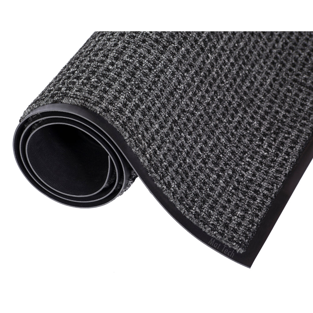 Tapis d'entrée Mat Tech Oxford Lite - 1,22 m x 1,82 m - Gris/Noir