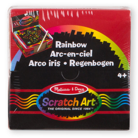 Melissa & Doug Rainbow Mini Scratch Art Note Cube