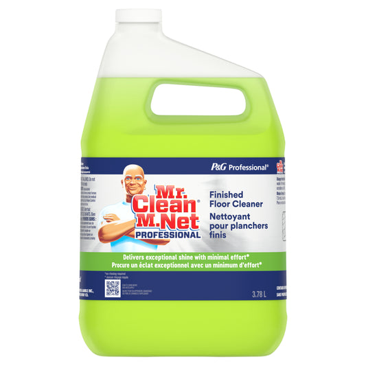 Nettoyant pour sols finis professionnel Mr. Clean - Nettoyant liquide concentré en vrac - 3,78 L