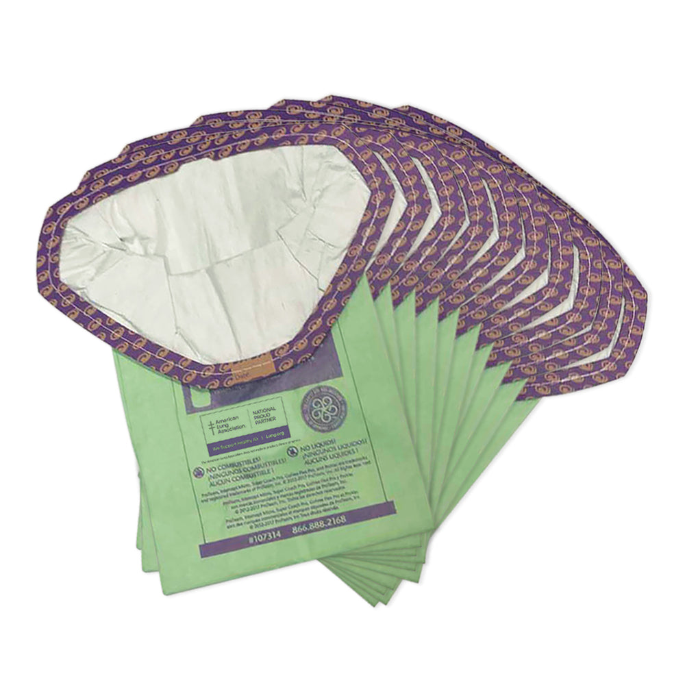 Filtre micro ProTeam Intercept pour aspirateurs ProTeam Super Coach Pro 6, GoFit 6 et GoFree – 6 pintes – Paquet de 10