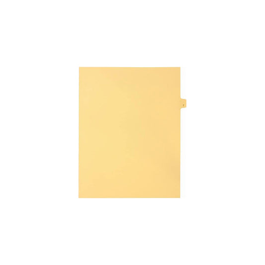 Onglets numériques Sterling Singles, n° 7, chamois, format lettre, coupe 1/25e, paquet de 25