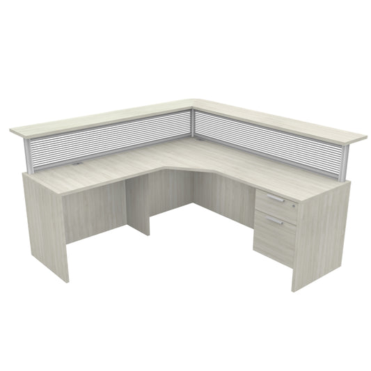 Heartwood HDL Innovations Reception Desk - Winter Wood