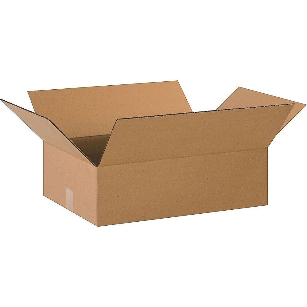 Boîte d'expédition en carton ondulé - 50,8 cm (L) x 35,6 cm (l) x 15,2 cm (H) - Kraft - Paquet de 25