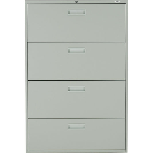 Classeur latéral Staples, 4 tiroirs, gris