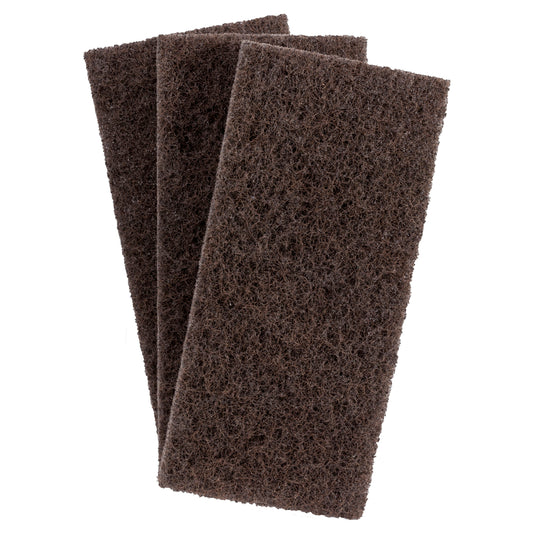 3M Doodlebug Brown Scrub 'n Strip Pads - 5 Pack