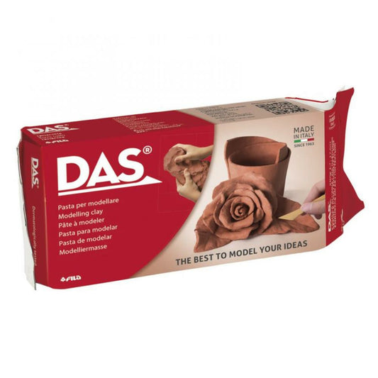 DAS Air Hardening Modeling Clay - Terra Cotta, 1 Kg./2.2lbs.