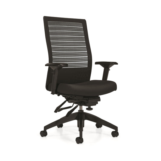Global ErgoElite High Back Multi-Tilter Chair - Black