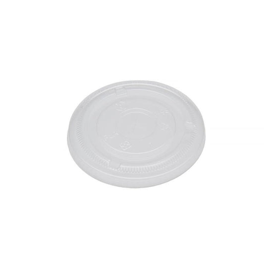 Eco-Packaging 98 mm Compostable Flat Lid for 12-24 oz Cups - 1000 Pack