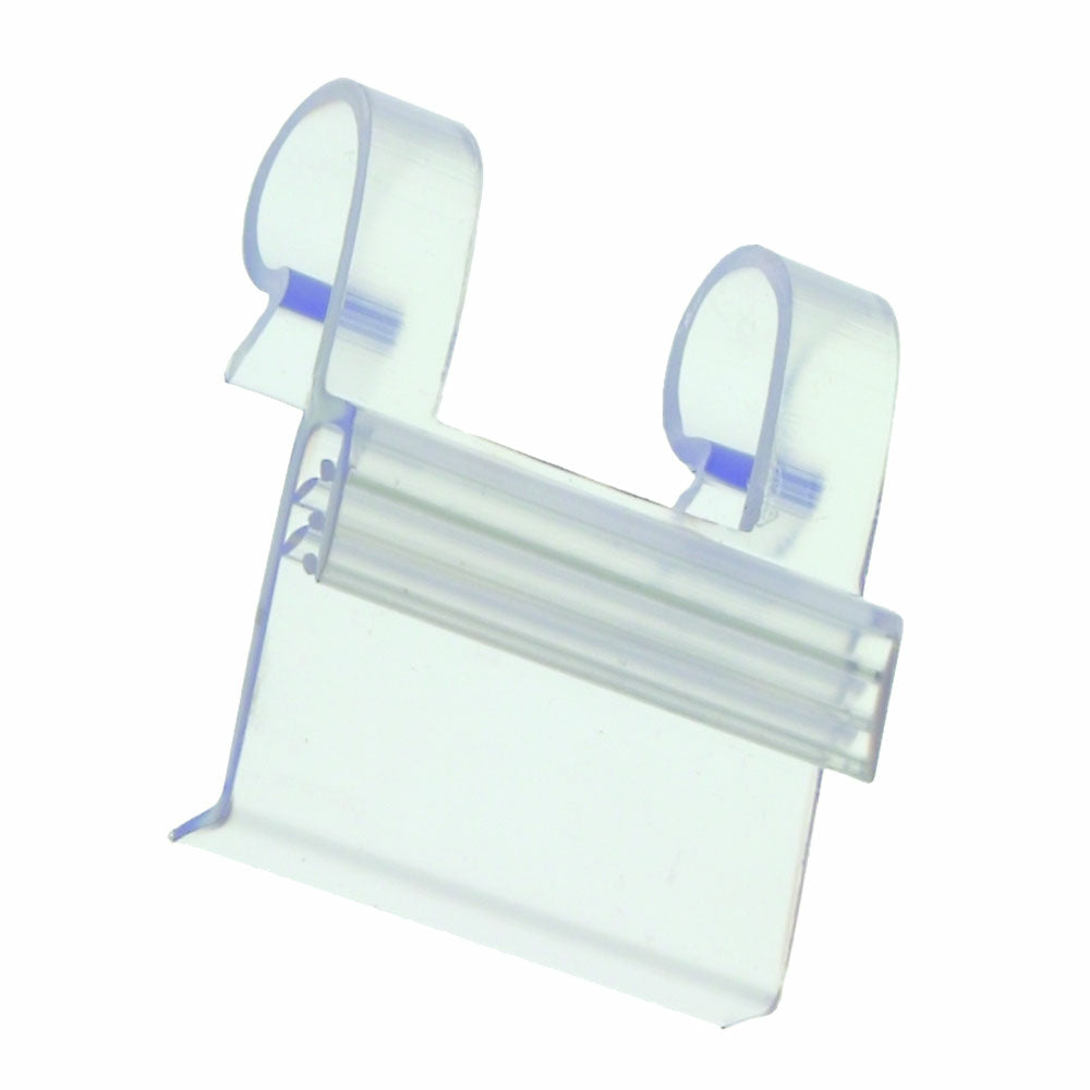 Support de panneau de luxe Eddie's pour fil de 6,35 mm (1/4 po) - Transparent - Paquet de 100
