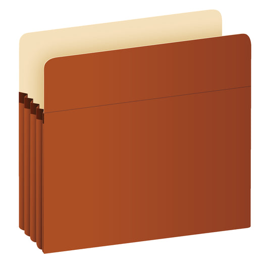 Pochette de classement verticale Pendaflex avec extension de 3,5 po - Format lettre - Fibre rouge