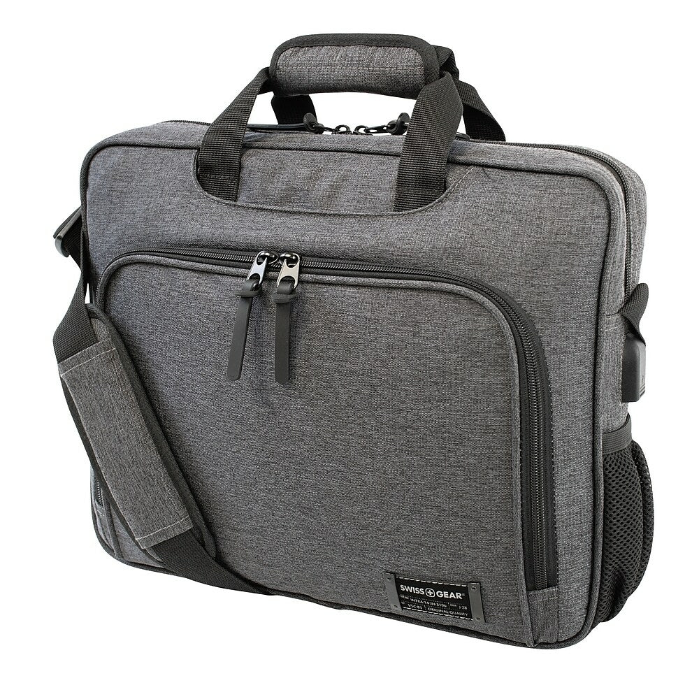 Housse pour ordinateur portable Swiss Gear 15,6 pouces avec port USB, gris (SWA5132)