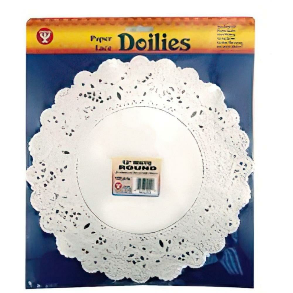 Round White Doilies 12"