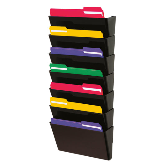 Pochette DocuPocket empilable Deflecto - 7 compartiments - Format lettre - Noir (73704)