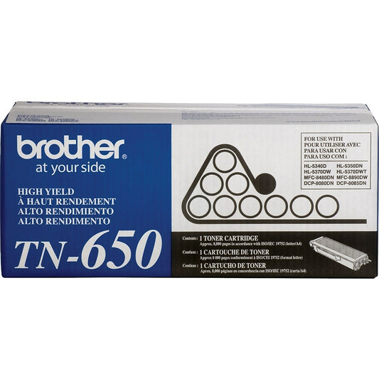 Cartouche de toner noir haute capacité Brother TN650