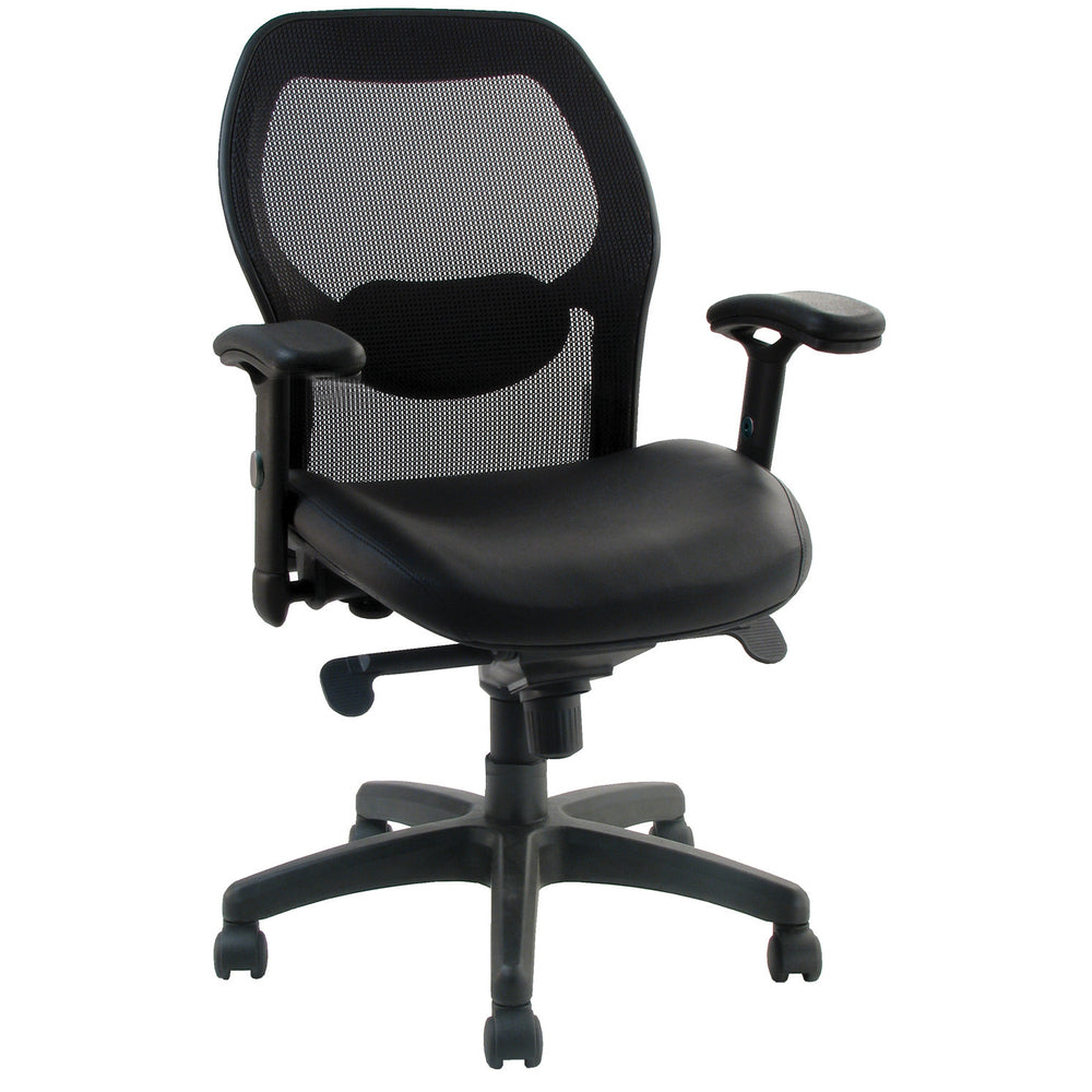 Fauteuil inclinable SynchroKnee Horizon Activ Series avec dossier en filet, polyuréthane, noir