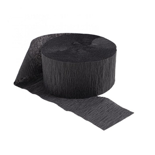 Streamer Paper 81' Roll Black 6/pkg
