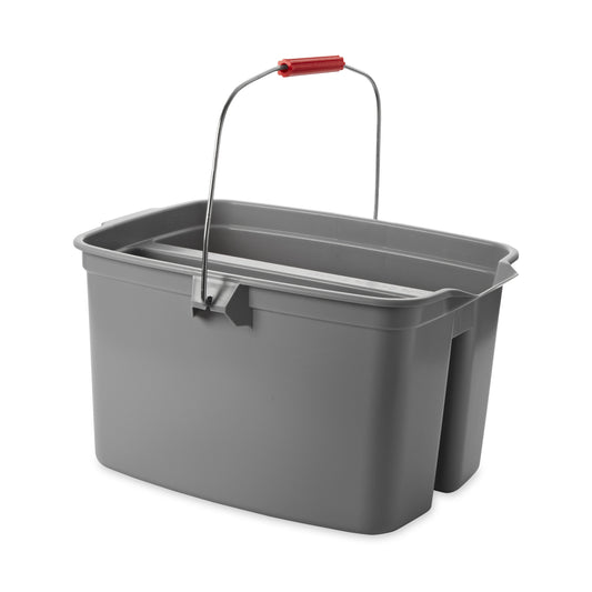 Rubbermaid Bucket Double Side - 18 Litres - Grey