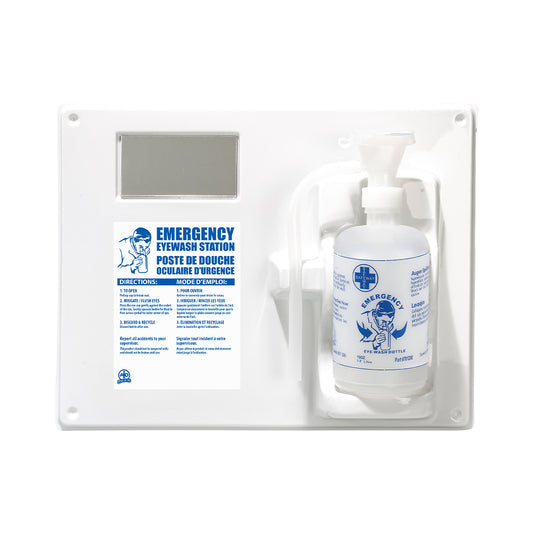 Wasip Single Eyewash Station with 500 mL Empty Bottle