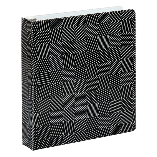 Oxford Labyrinth 1.5" 3-Ring Binder - Black