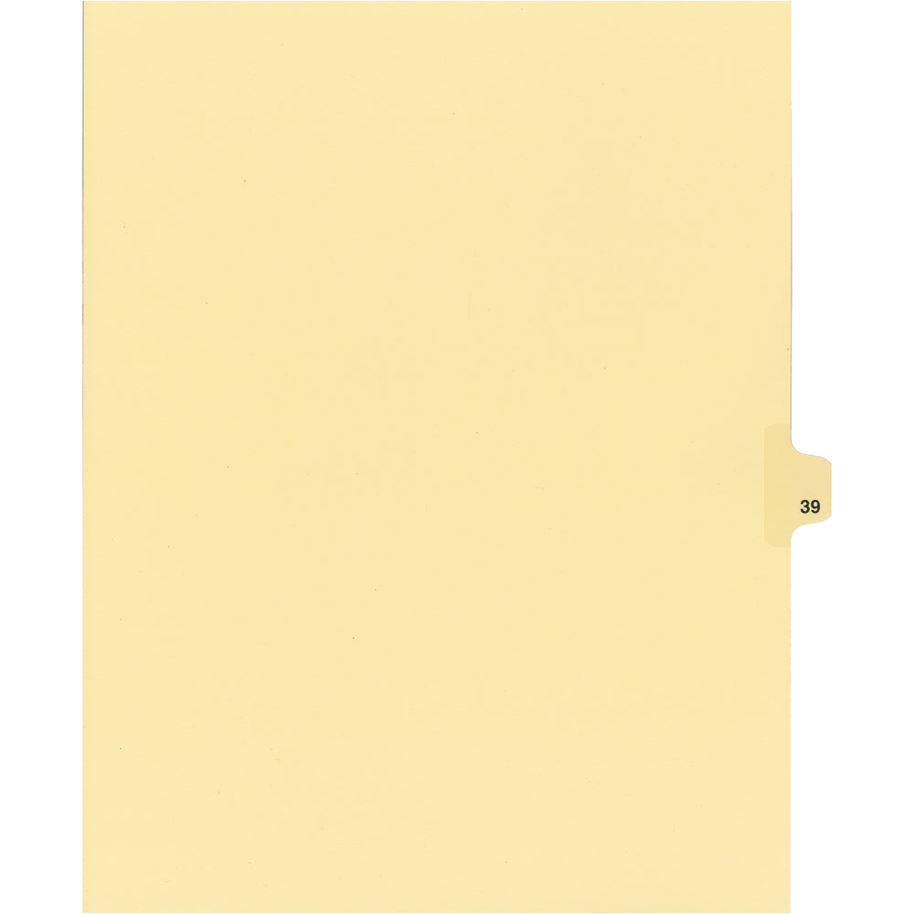 Southwest Index Tabs - Number #39 - Buff - 1/25 Cut - 25 Pack