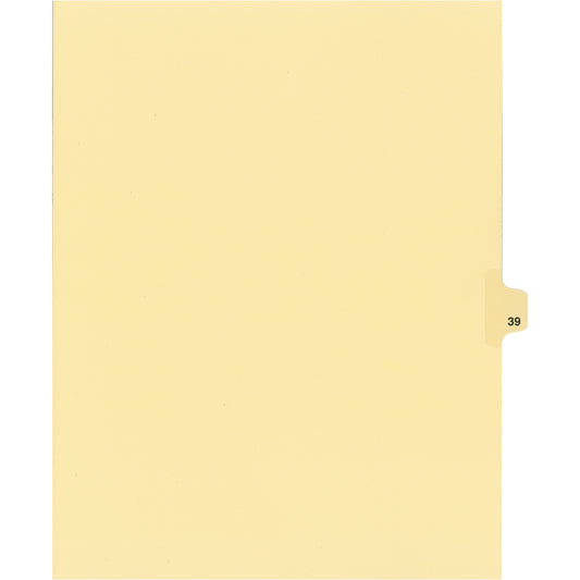 Southwest Index Tabs - Number #39 - Buff - 1/25 Cut - 25 Pack