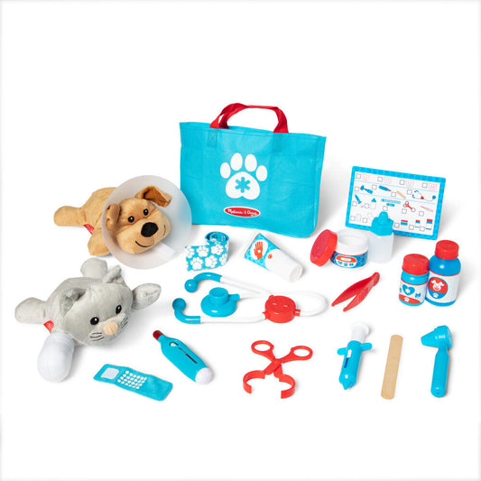 Melissa & Doug Examine and Treat Pet Vet Play 24-Piece Set
