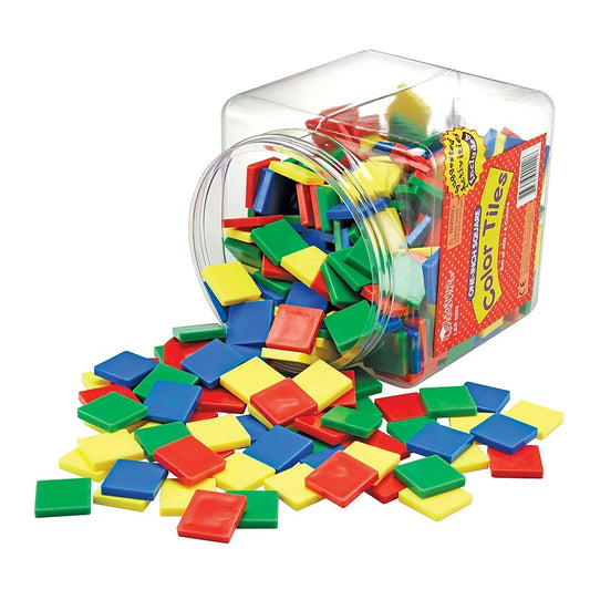 Learning Resources Square Colour Tiles, Grades Kindergarten - 1st