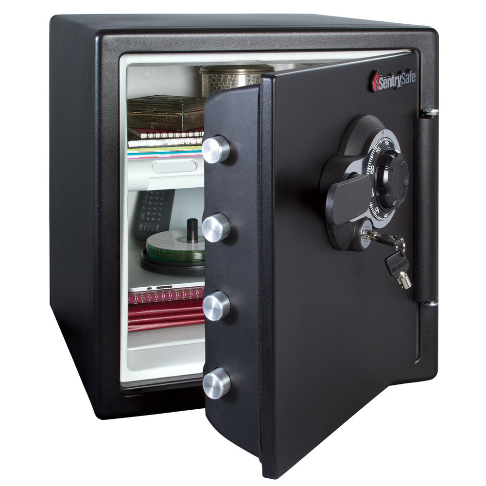 Coffre-fort combiné SentrySafe XL résistant au feu et à l'eau - 1,23 pi³ - Noir
