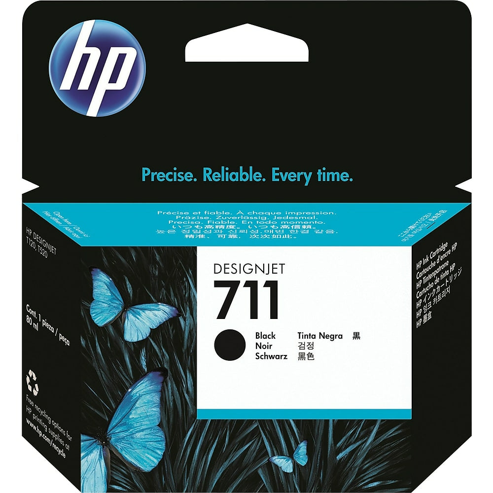 Cartouche d'encre noire HP 711 - 80 ml