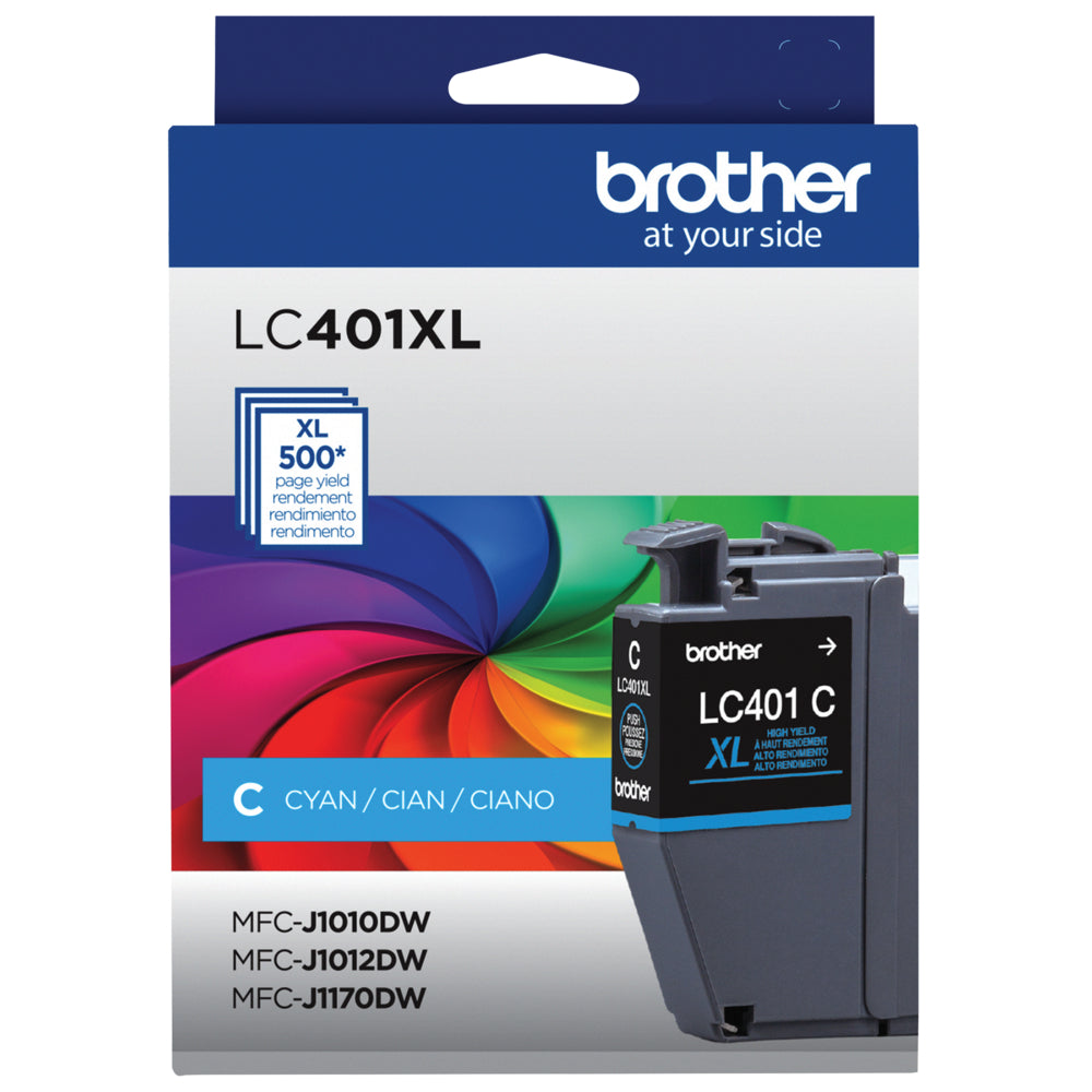Brother Genuine LC401XLCS High-Yield Cyan Ink Cartridge