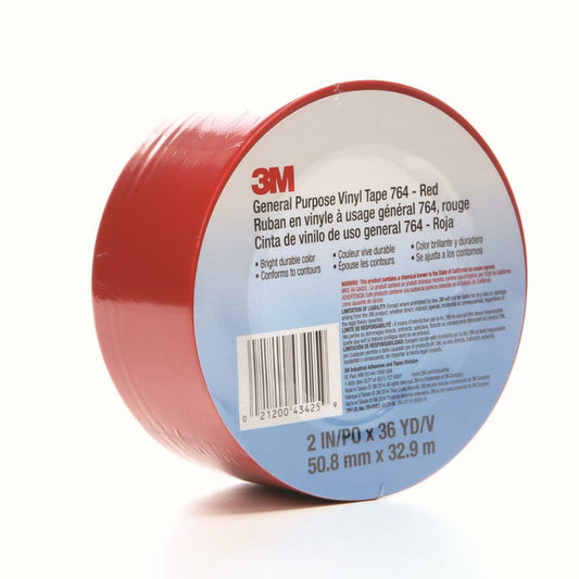 3M Tape Vinyl 2" Red