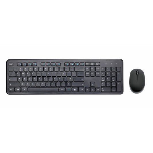 Basic Tech Wireless Keyboard and Mouse - French Keyboard Layout - Black