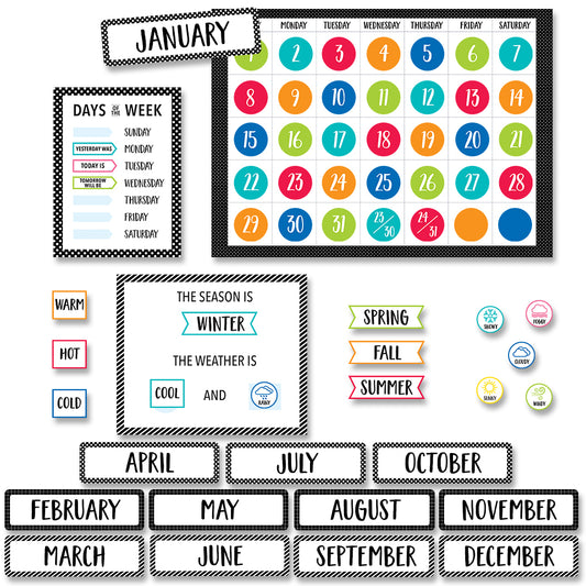 Creative Teaching Press Calendar Set Bulletin Board - 67 Pieces
