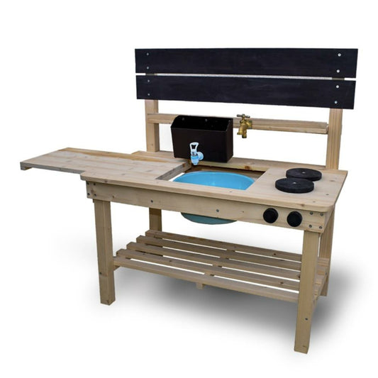 Cuisine simple en terre cuite, 34,2" x 31,5" x 18".