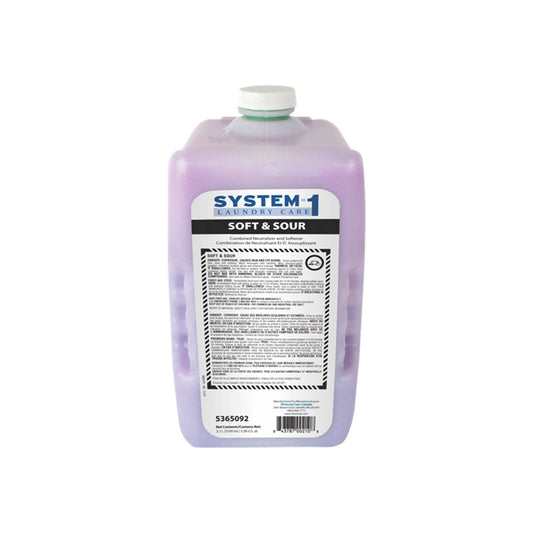 Adoucissant et neutralisant pour lessive Diversey Soft and Sour - 3,1 L - Lot de 2