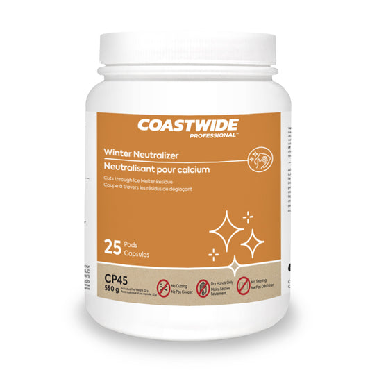 Neutralisant hivernal Coastwide Professional CP45 - 550 g - 25 dosettes par paquet
