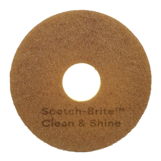 Tampon nettoyant et brillant Scotch-Brite - 30 cm de diamètre - Paquet de 5