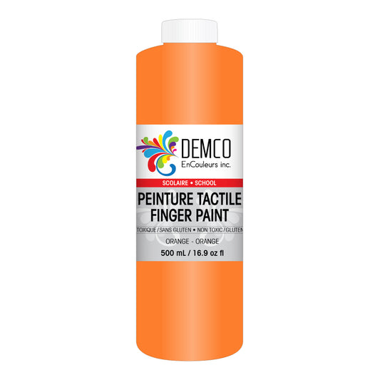 DEMCO EnCouleurs Inc School Fingerpaint - 500 mL - Orange
