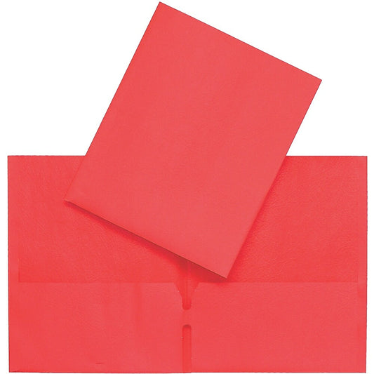 Portefeuille à deux poches Hilroy - Format lettre - Rouge