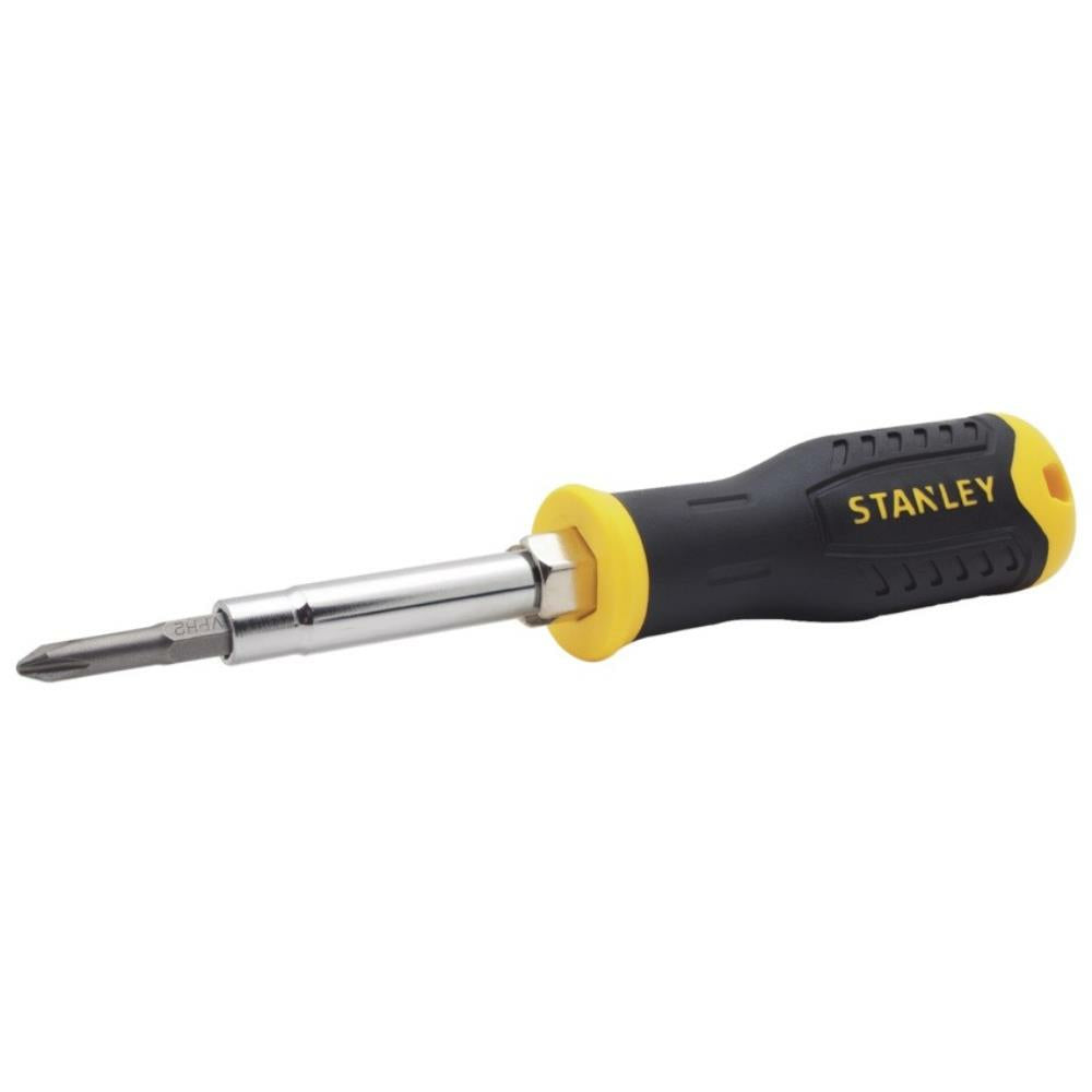 Tournevis à changement rapide Stanley 6 positions - 2 embouts double face (68-012)