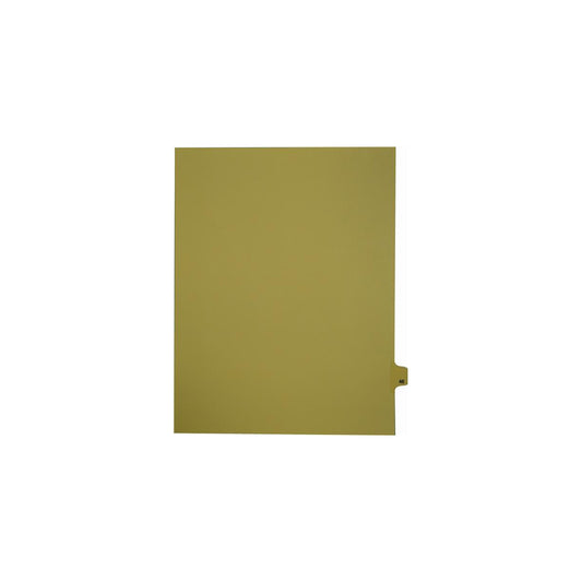Onglets numériques Sterling Singles, n° 46, chamois, format lettre, coupe 1/25e, paquet de 25
