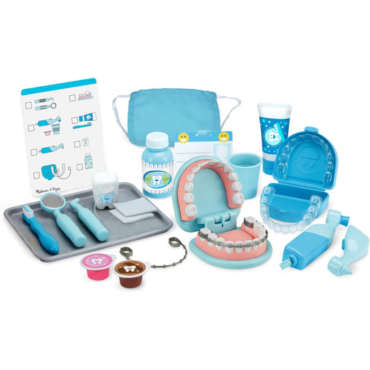 Melissa & Doug Super Smile Dentist Kit With Pretend Play 25-Piece Set